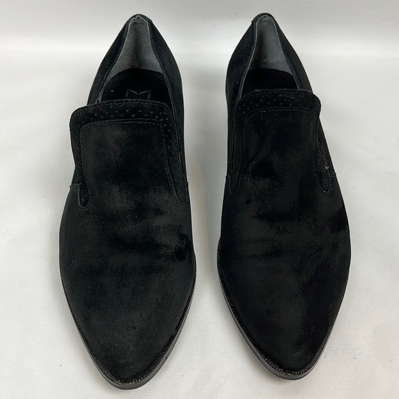 Marc Fisher Kassie Leather Slip on Loafers Black Shoes Size 6.5 - Picture 2 of 8